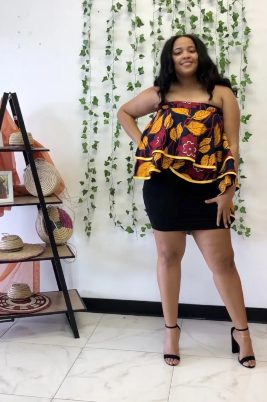 African Print Skirt /Top - Amaryllis FourMidable