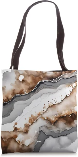 Alcohol Ink - Hazelnut Layers Tote Bag