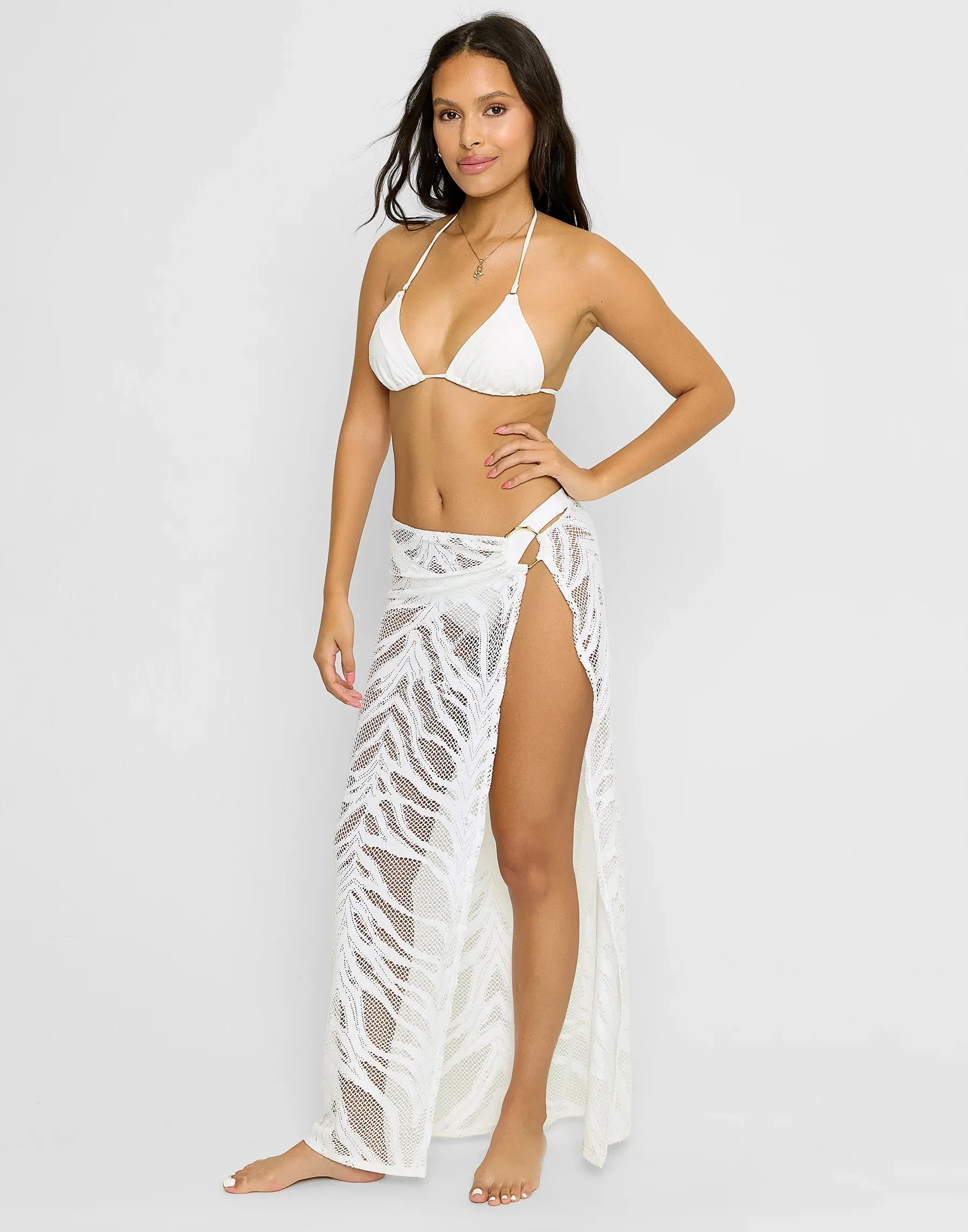 Beach Bunny Tika Maxi Skirt - White