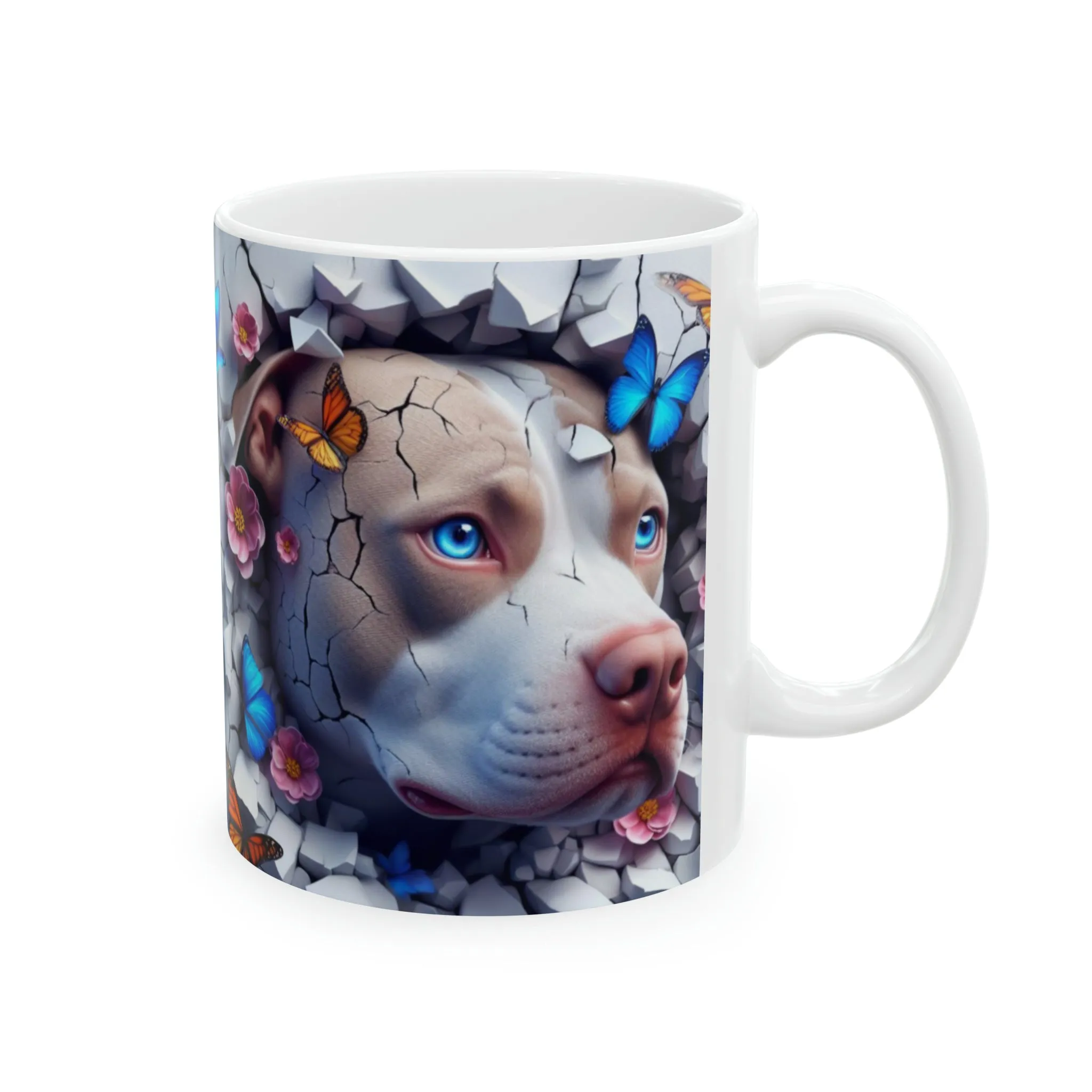 Bulldog 3d | Ceramic Mug, 11oz