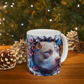Bulldog 3d | Ceramic Mug, 11oz