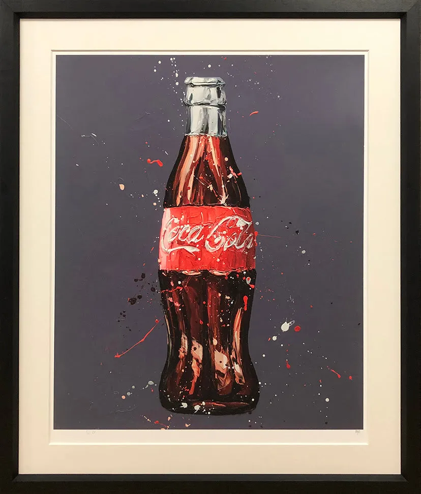 Catch The Wave 80's Bottled Coke Paper Print by Paul Oz