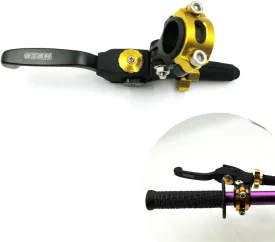 Clutch Lever Perch Motocross Dirt Bike Fall Prevention Folding Adjustable for CRF WR KXF RMZ FE (Black)
