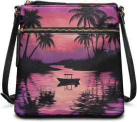 Crossbody Bag for Women with Adjustable Straps Tote Shoulder Bag Fashion PU Leather Satchel Purse Hobo Handbags