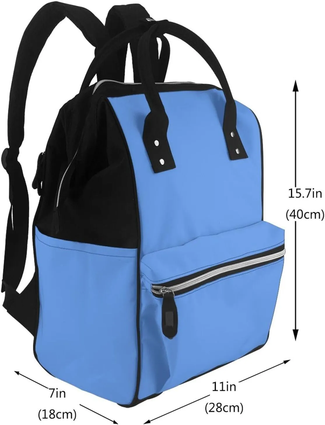 Diaper Bag Backpack For Women, Blue Waterproof Multifunction Travel Pack Maternity Baby Changing Bags, Nappy Baby Bags With Multi-Function For Baby