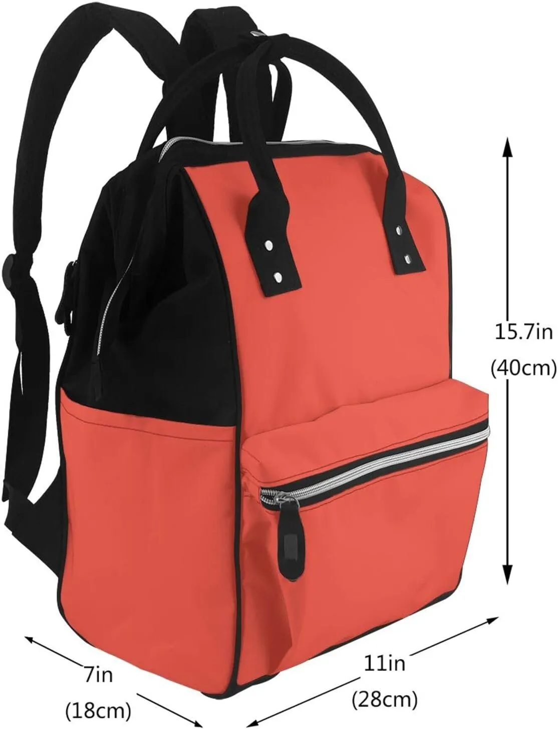 Diaper Bag Backpack For Women, Carmine Pink Waterproof Multifunction Travel Pack Maternity Baby Changing Bags, Nappy Baby Bags With Multi-Function For Baby