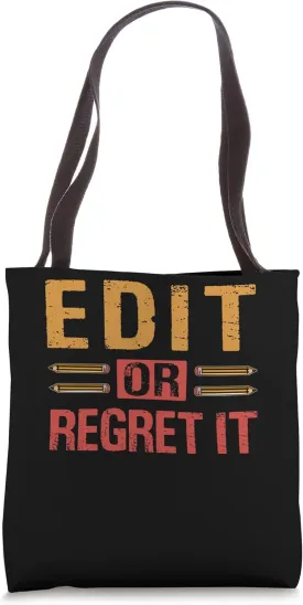 Edit Or Regret It - Funny English Teacher School Tote Bag