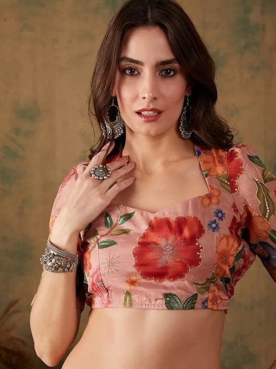 Embroidered Bordered Net Sarees