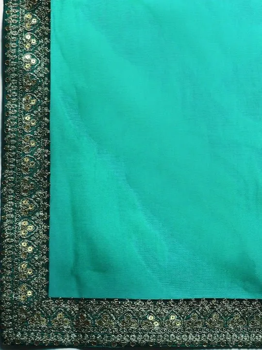 Embroidered Net Saree