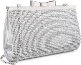 Evening Clutch Bag Cocktail Prom Sparkly Rhinestone Crystal Bride and Bridesmaid Wedding Party Formal Purses for Women