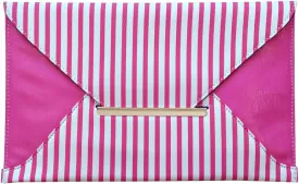JNB Stone Accent Fabric Envelope Clutch