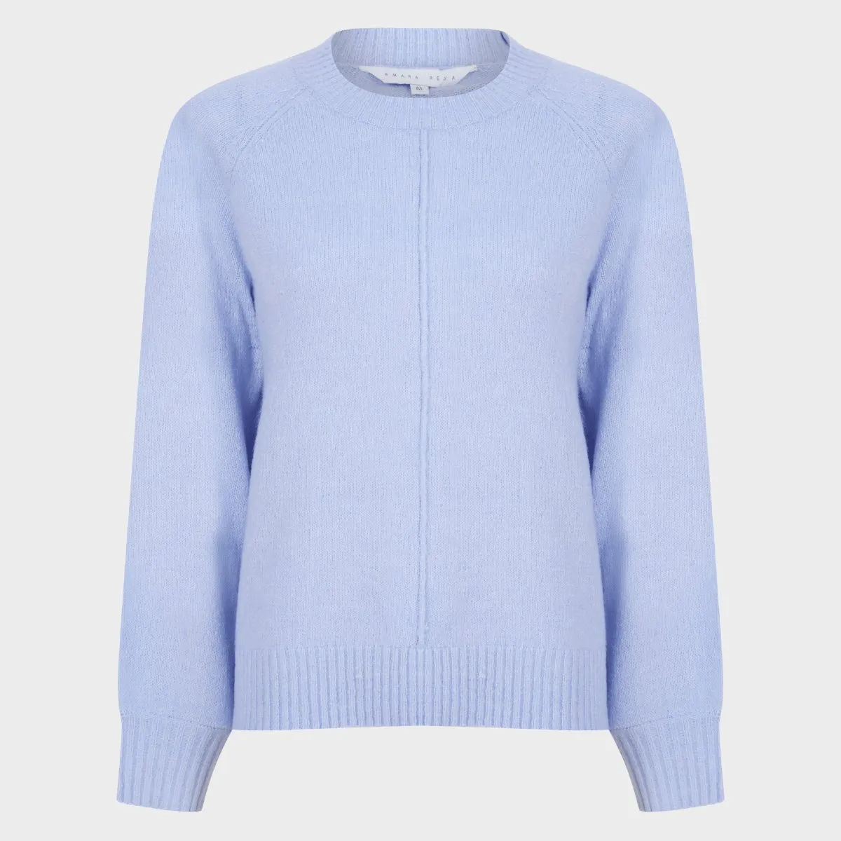 Ladies Bubble Cuff Jumper Blue