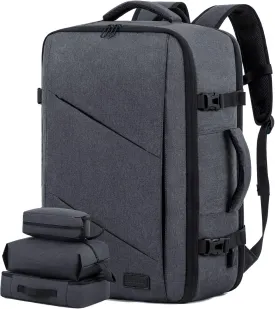LOVEVOOK Travel Backpack, 40L Extra Large Backpack, Carry on Backpack 17 Inch with USB Port, Water Resistant Business Backpack for Men Women, Dark Grey