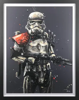 Move Along Sandtrooper Star Wars Hand Embellished Canvas by Paul Oz