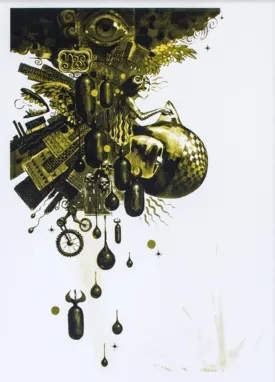 Muse of the World Ochre Silkscreen Print by Glenn Barr
