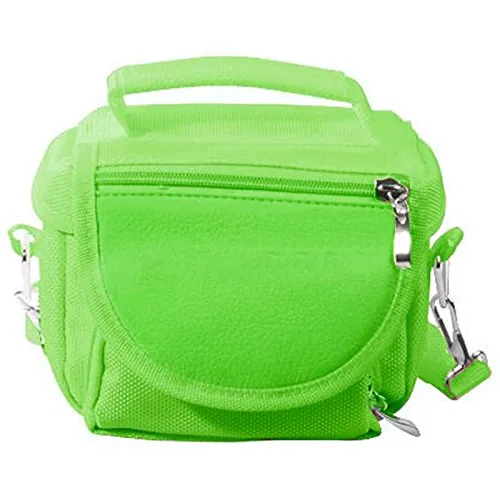 Orzly - GAME & CONSOLE TRAVEL BAG for Sony PSP Consoles (GO/VITA/1000/2000/3000) Has Special Compartments for Games & Accessories. Bag includes Shoulder Strap   Carry Handle   Belt Loop - GREEN