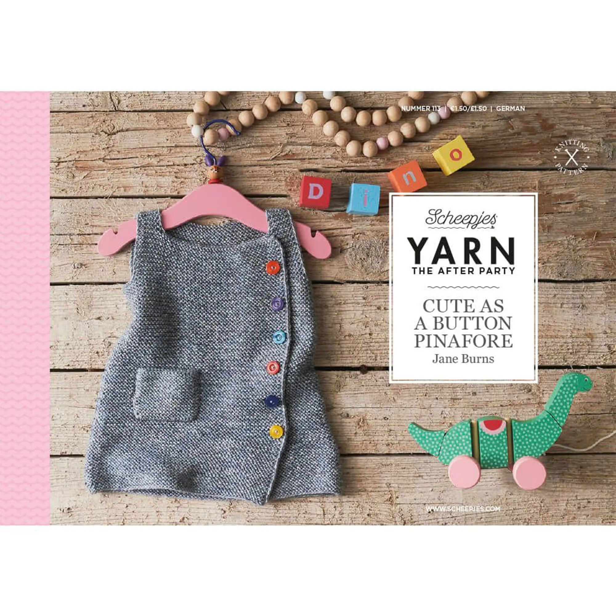 Scheepjes YARN The After Party Patterns - 113 Cute Button Pinafore