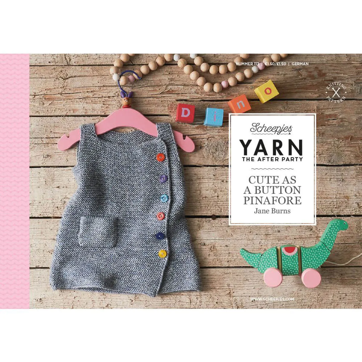 Scheepjes YARN The After Party Patterns - 113 Cute Button Pinafore