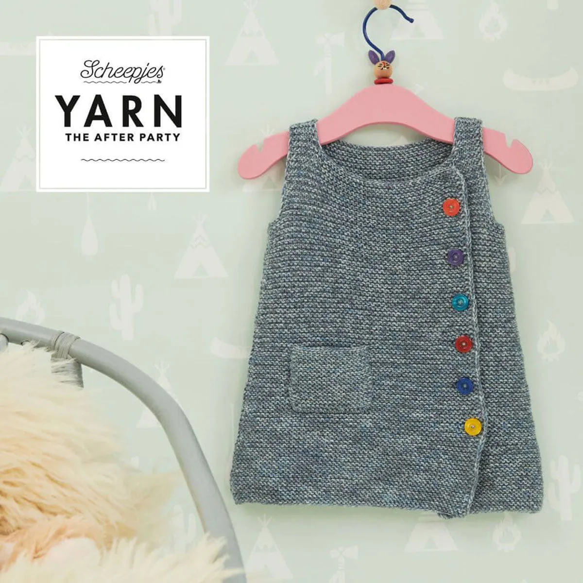Scheepjes YARN The After Party Patterns - 113 Cute Button Pinafore