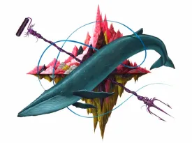 The Blue Whale Giclee Print by Jeff Soto