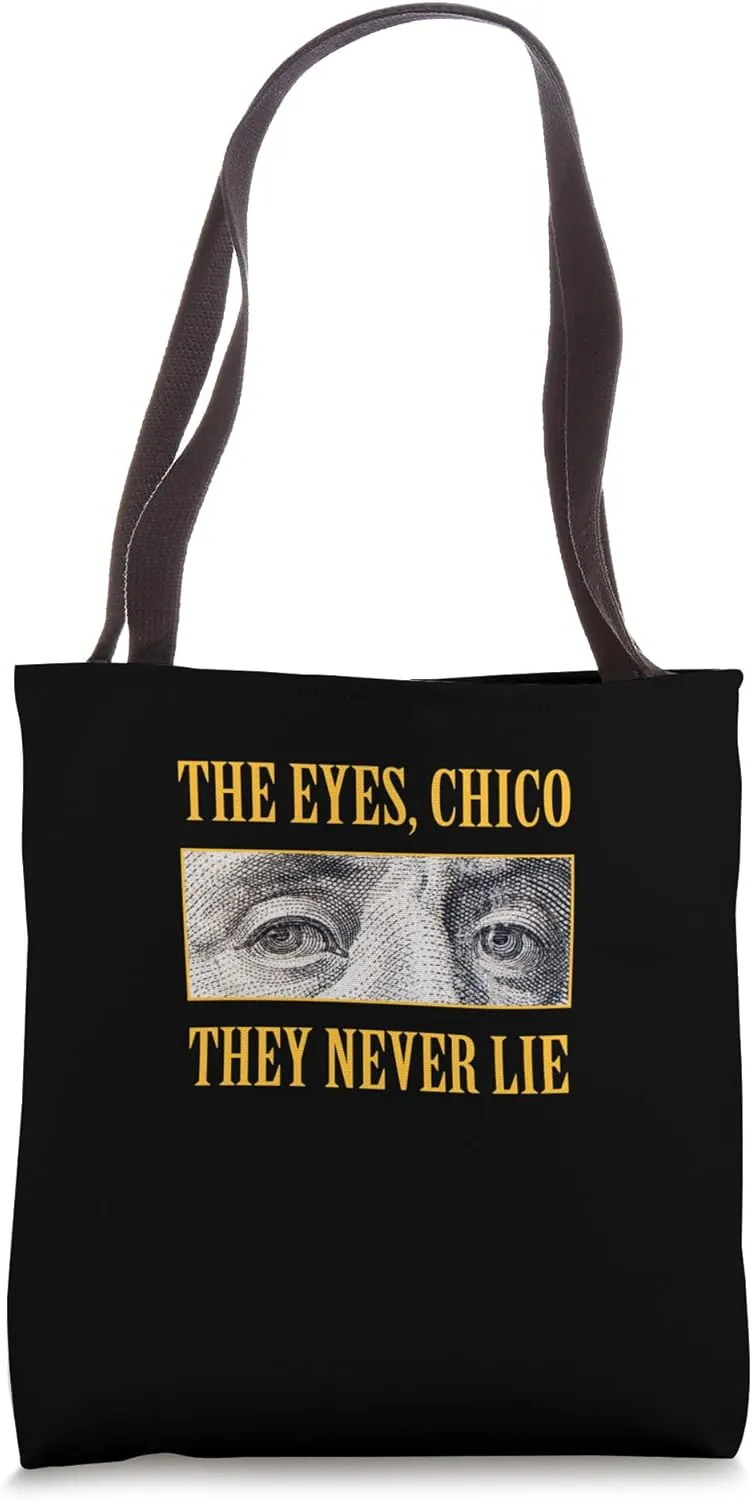 University Varsity-Gold It's In The Eyes, Chico Yellow Tote Bag