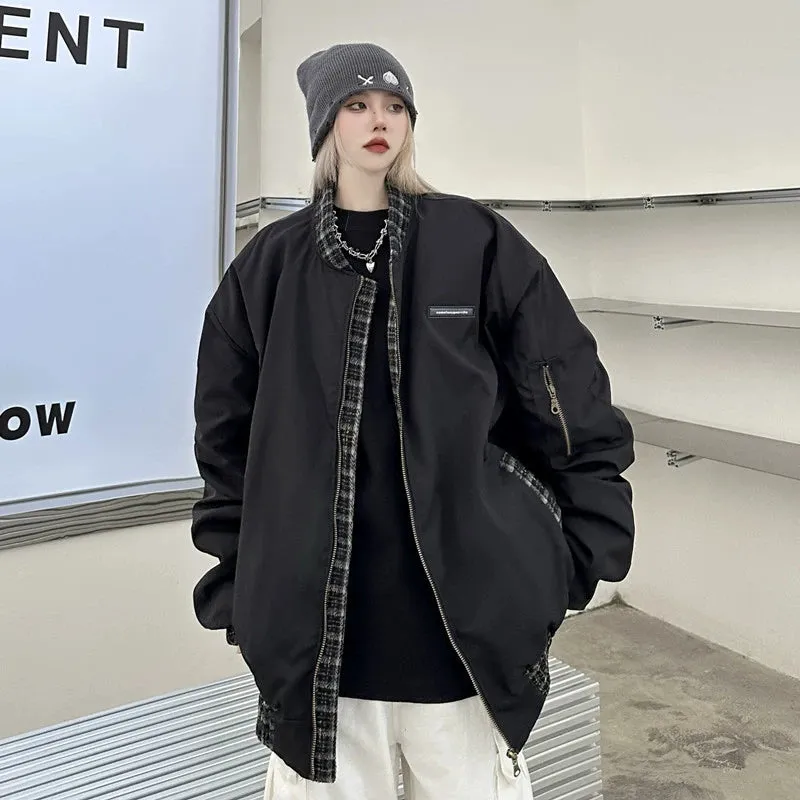Vatican Plaid Padded Bomber Jackets