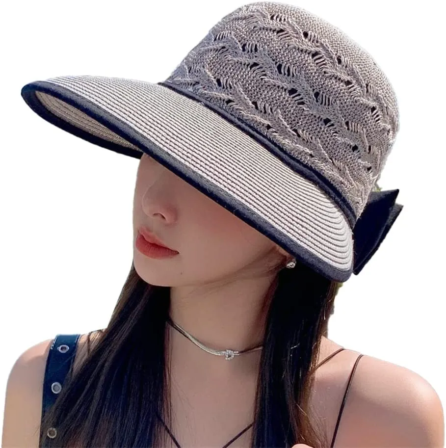 Wide Brim Beach Hats for Women Breathable Sun Hat Bucket Hat Sun Visors Fishing Cap for Travel Picnic Outdoor Summer 2025