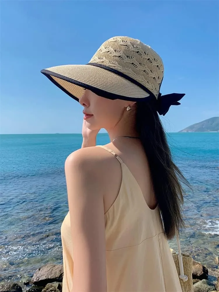 Wide Brim Beach Hats for Women Breathable Sun Hat Bucket Hat Sun Visors Fishing Cap for Travel Picnic Outdoor Summer 2025