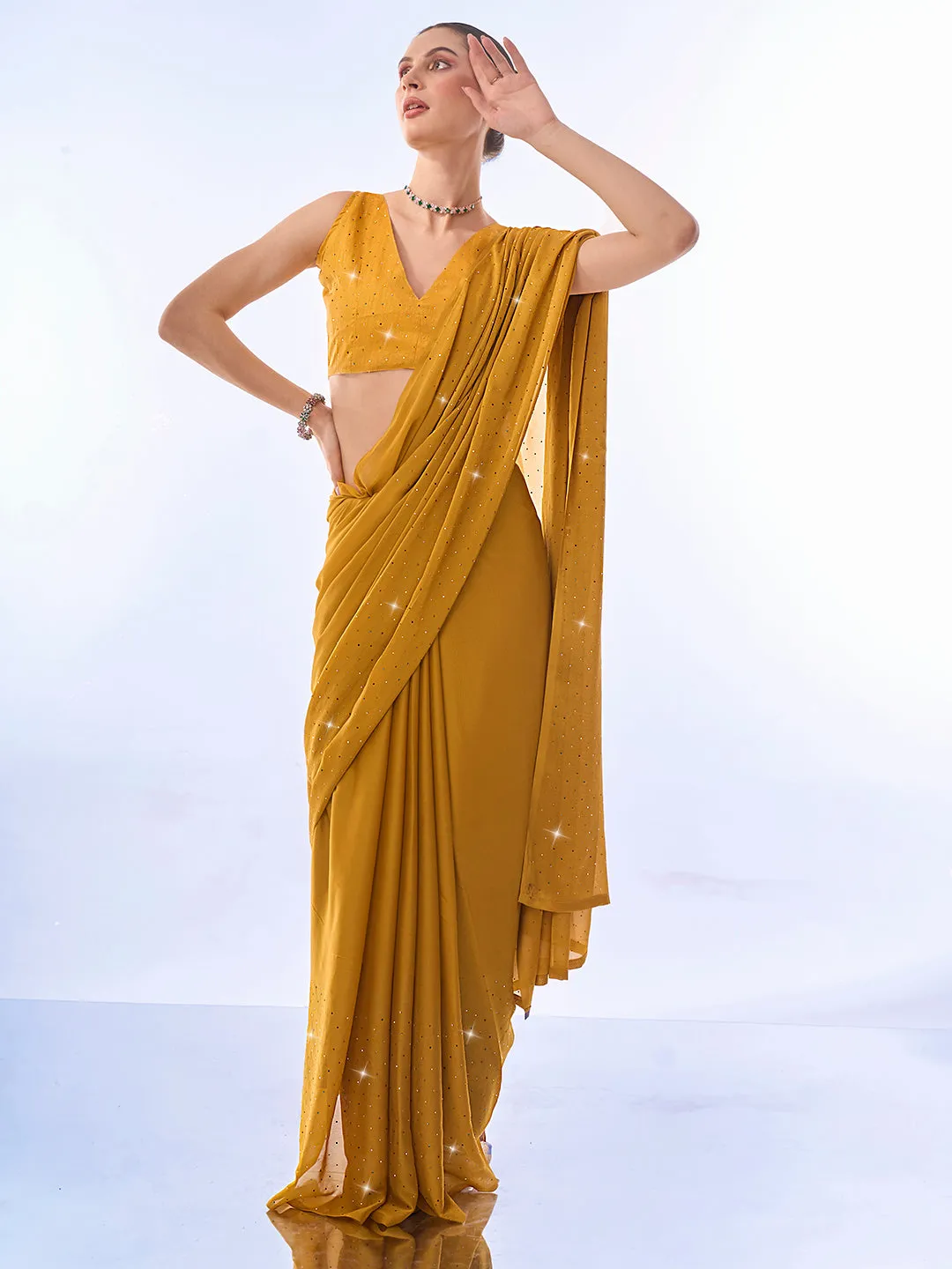 Women Party Wear Rangoli Saree With Un Stitched Blouse