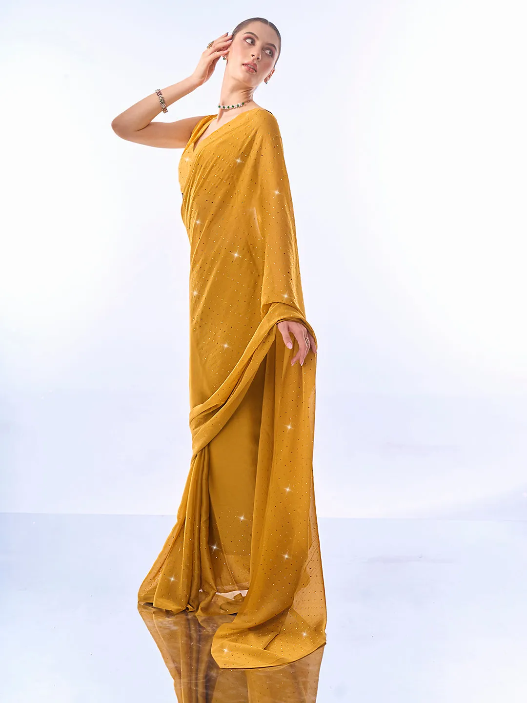 Women Party Wear Rangoli Saree With Un Stitched Blouse