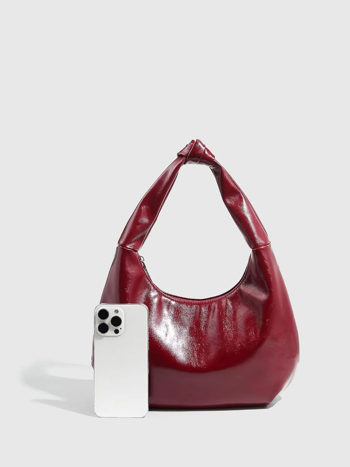 Women's Elegant Hobo Handbag Soft Top Handle Shoulder Bags Mini Clutch Purses