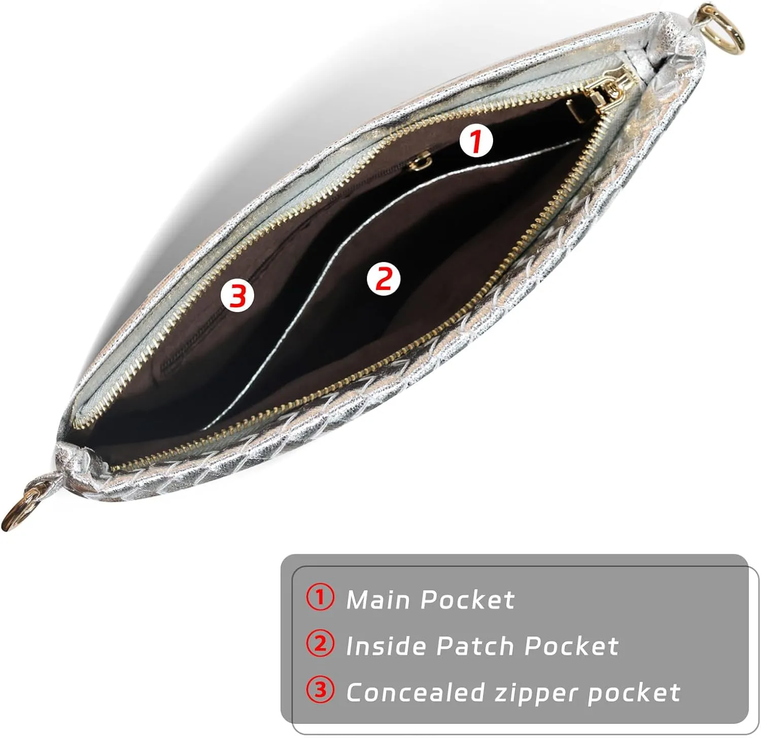 Woven Clutch Purse for Women Evening Bags Handbags Fashion Sparkly Crossbody